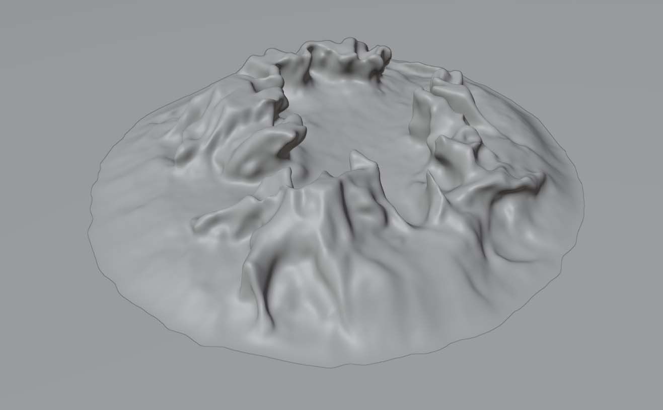 Tree Stump  - Old Rotten - Low-Poly Photo Scan Photogrammetry Low-poly 3D model_3