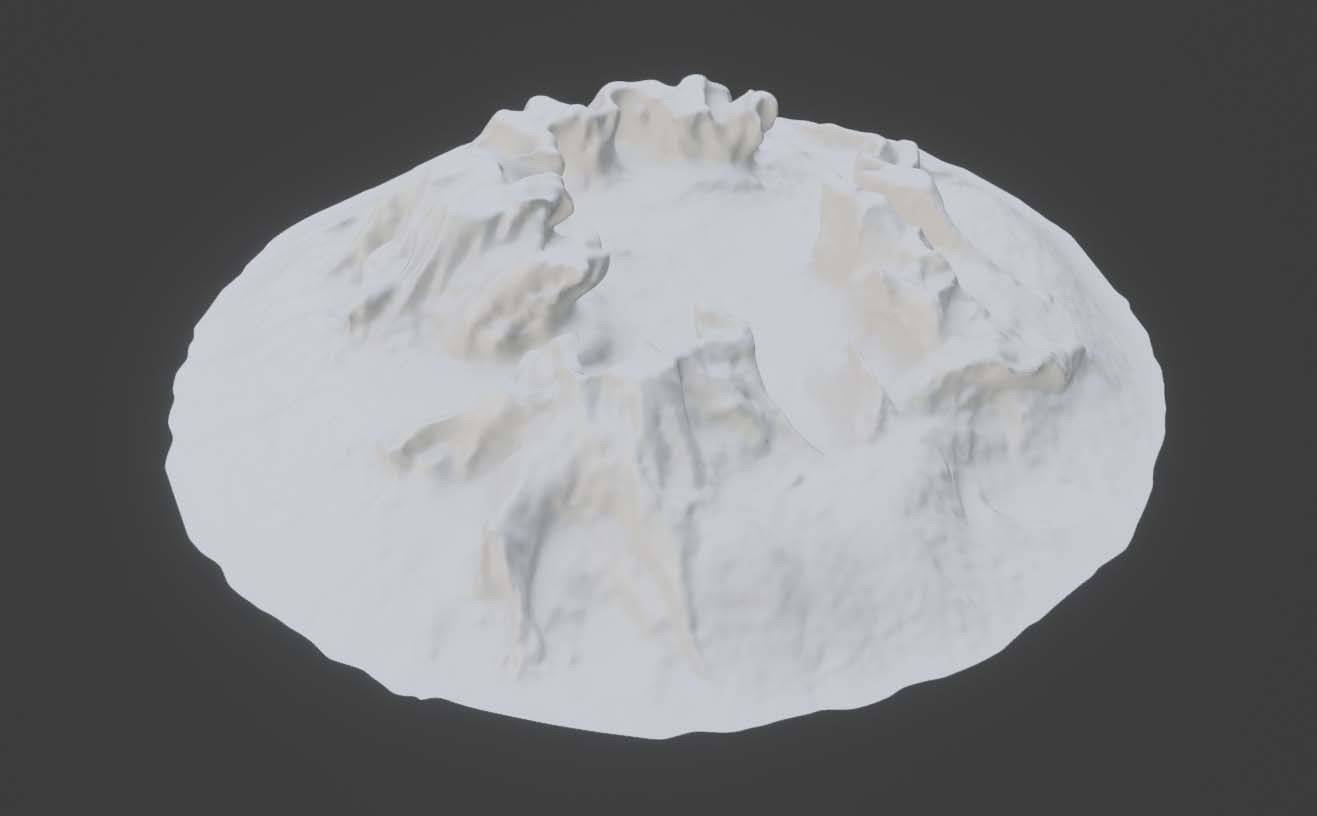 Tree Stump  - Old Rotten - Low-Poly Photo Scan Photogrammetry Low-poly 3D model_2