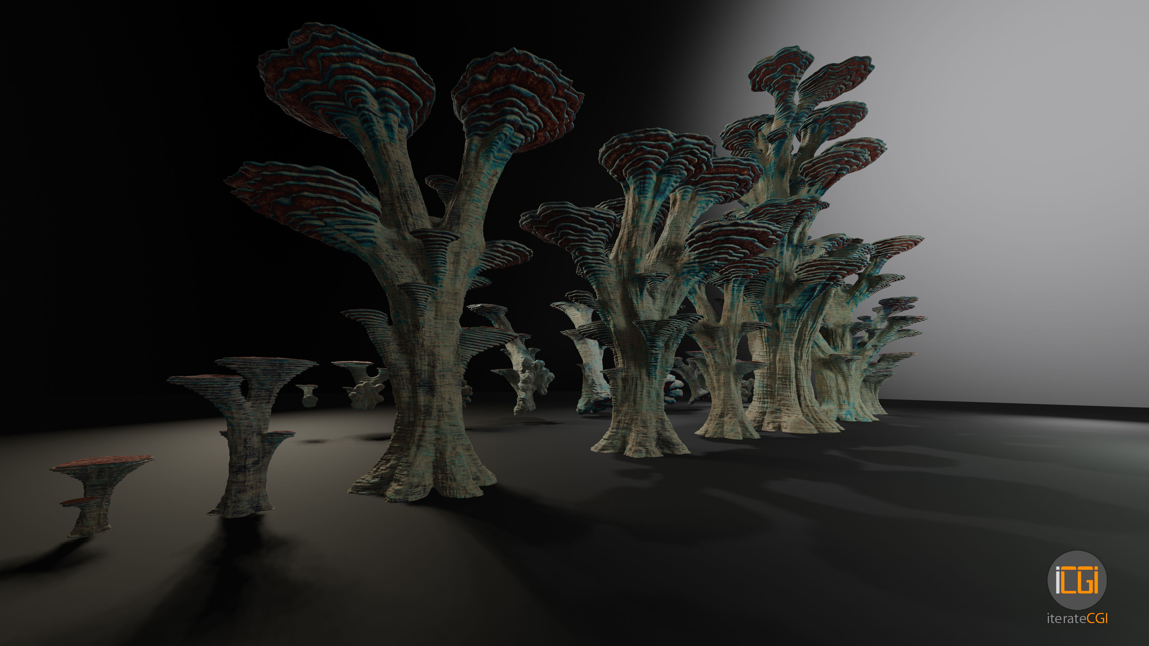 Alien Plant Mushroom Type 3 3D model_4