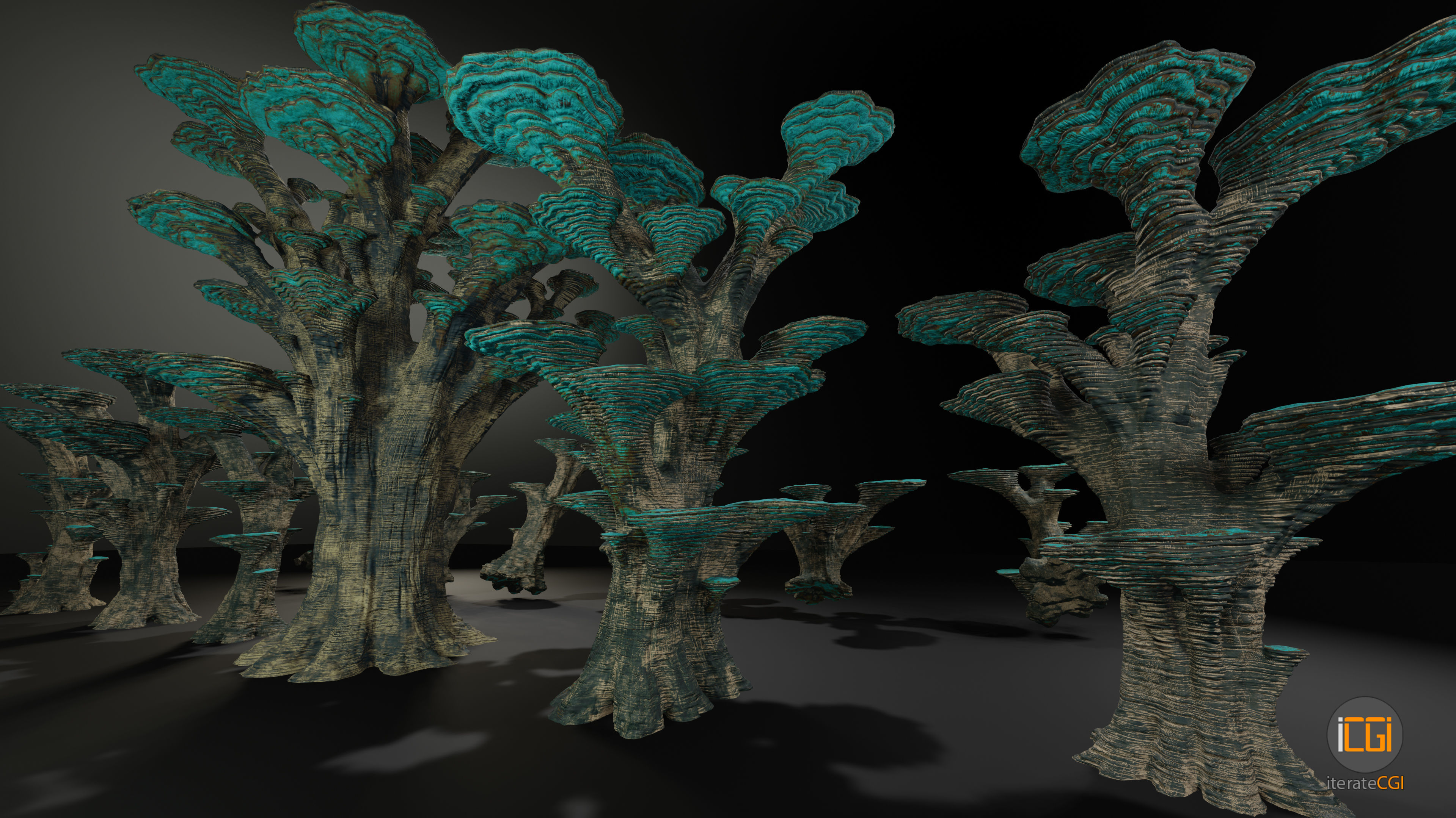 Alien Plant Mushroom Type 3 3D model_6