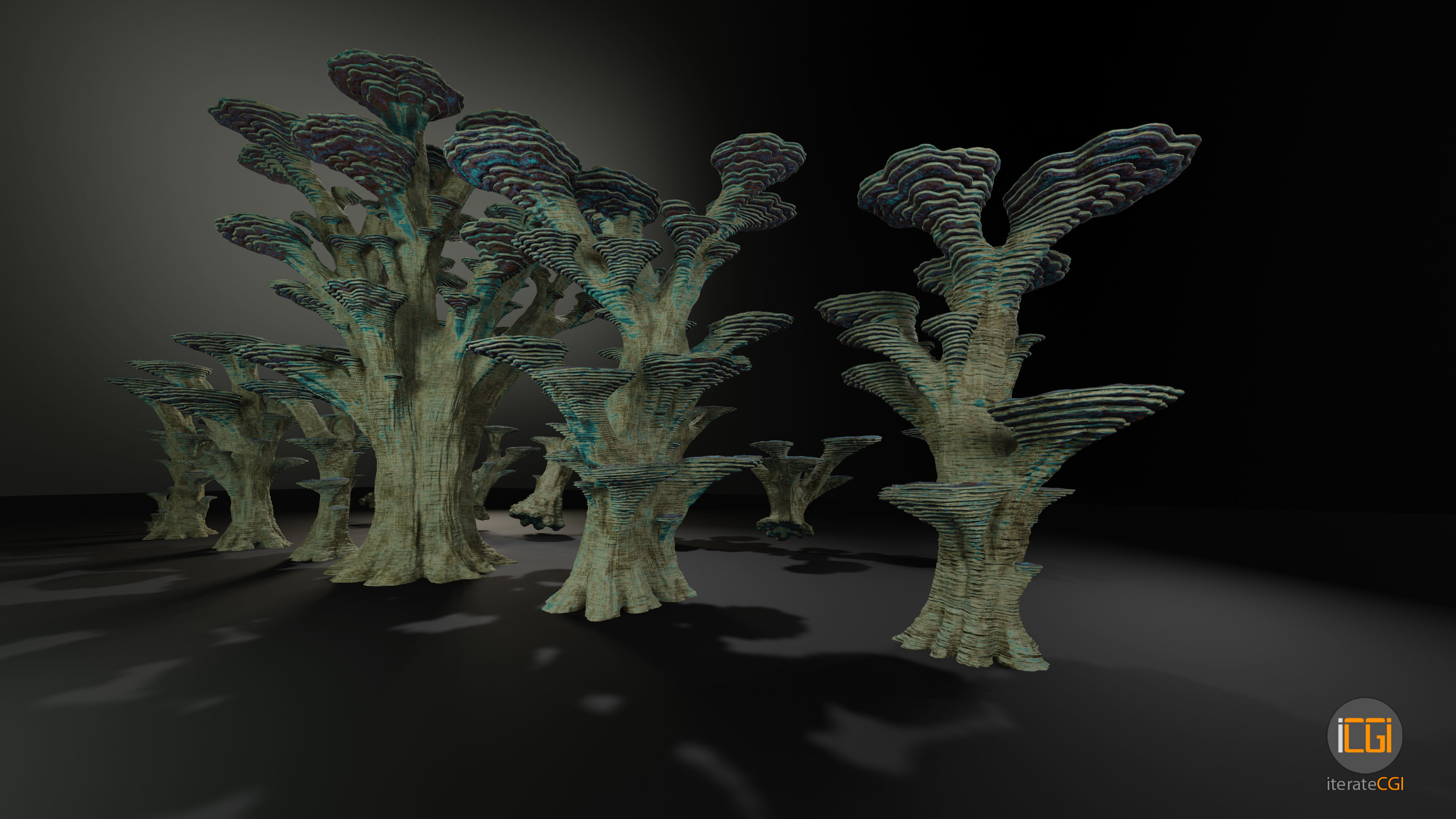 Alien Plant Mushroom Type 3 3D model_16