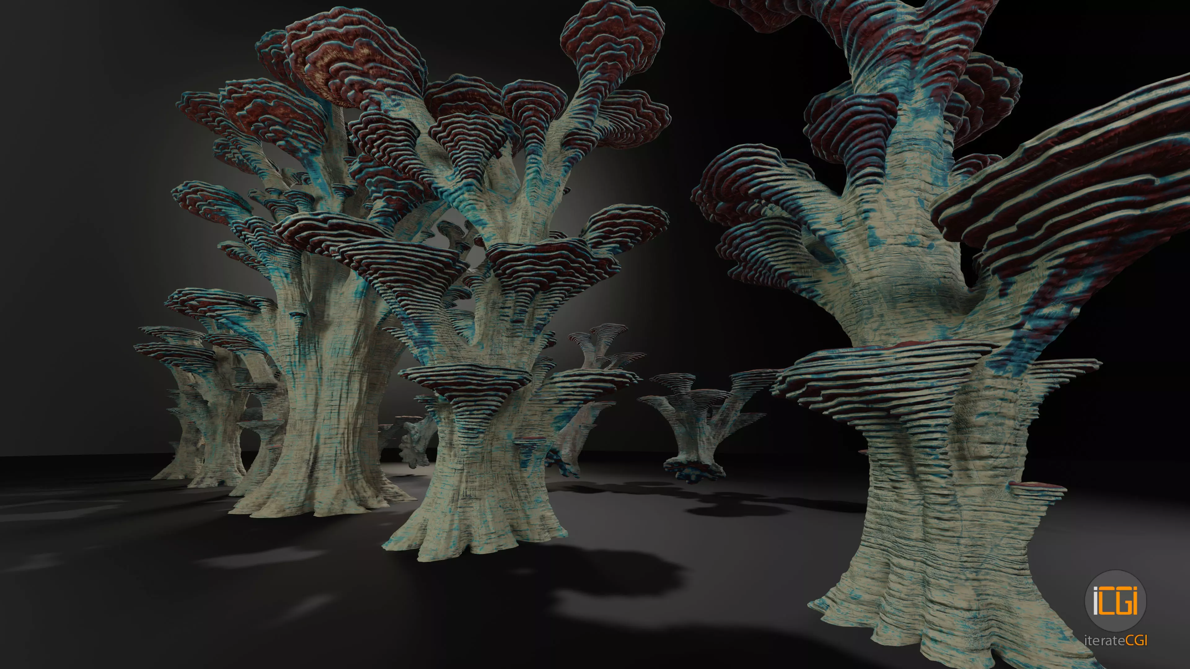 Alien Plant Mushroom Type 3 3D model_0