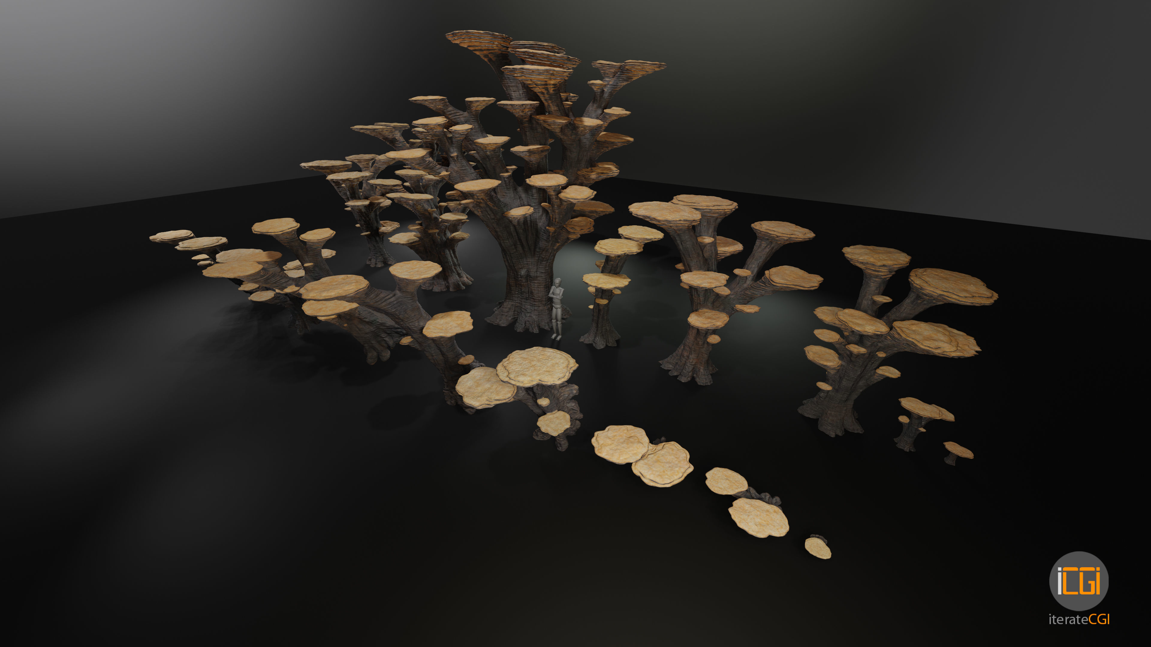 Alien Plant Mushroom Type 3 3D model_28