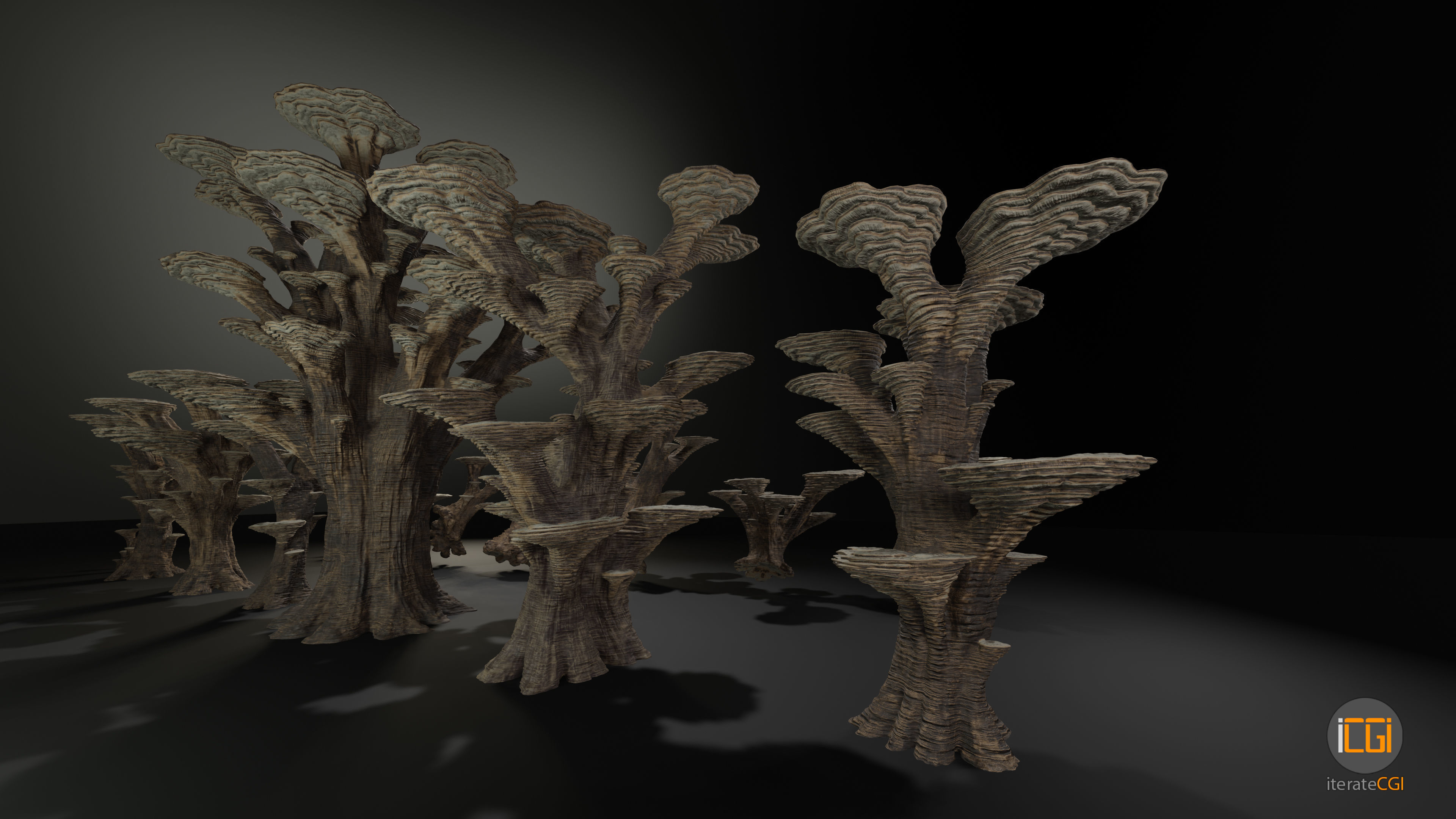 Alien Plant Mushroom Type 3 3D model_19