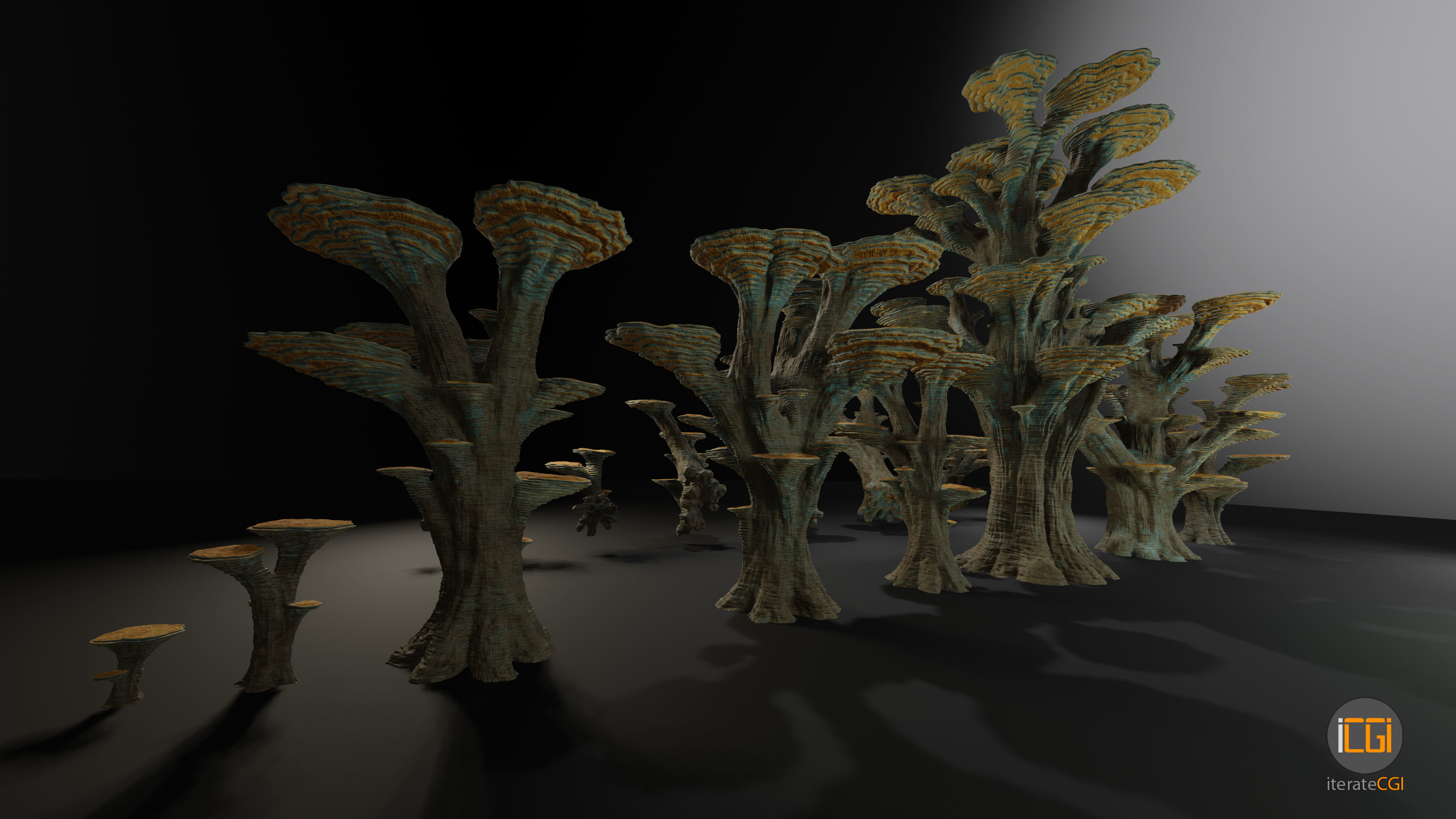 Alien Plant Mushroom Type 3 3D model_10