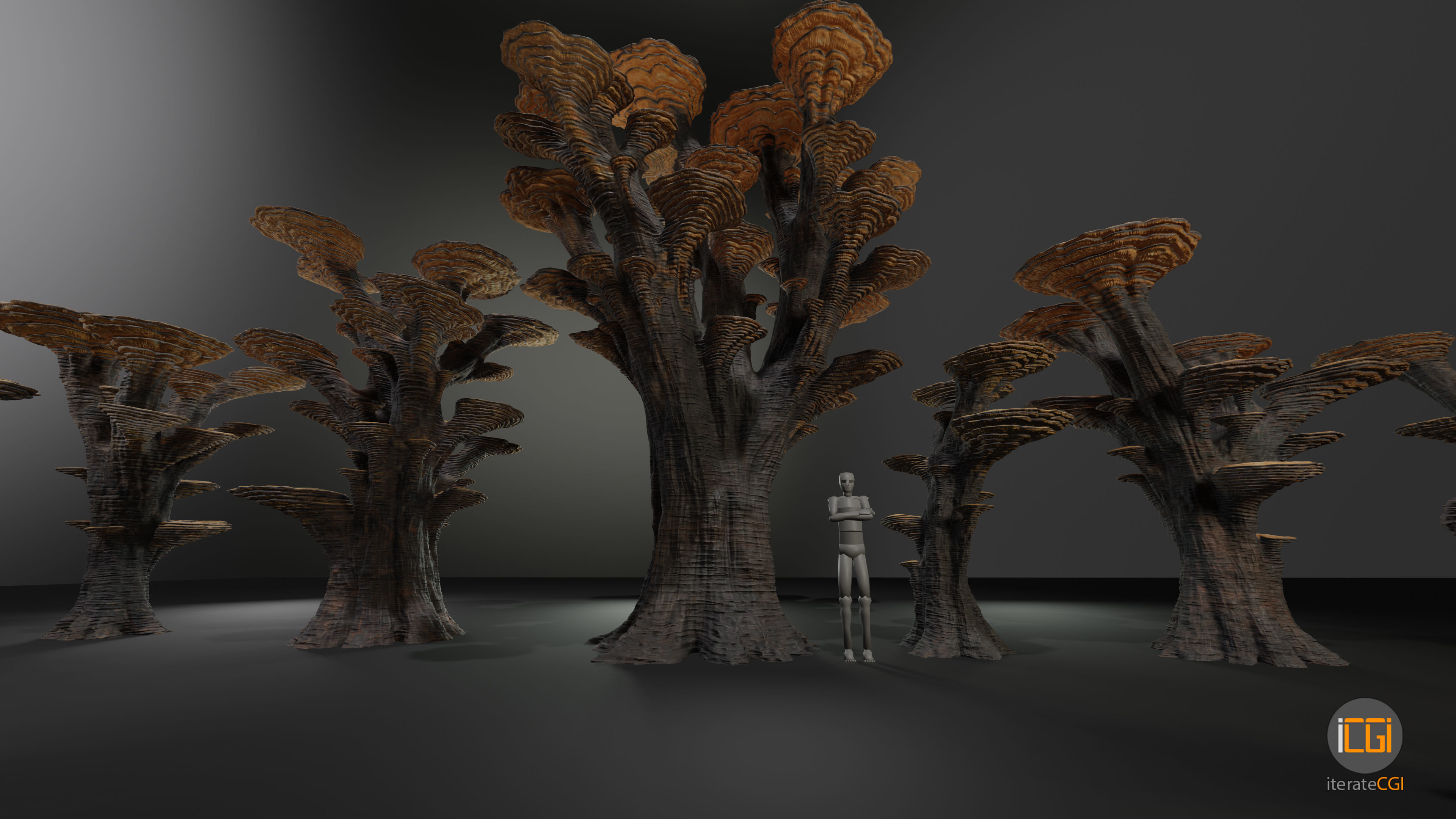 Alien Plant Mushroom Type 3 3D model_21
