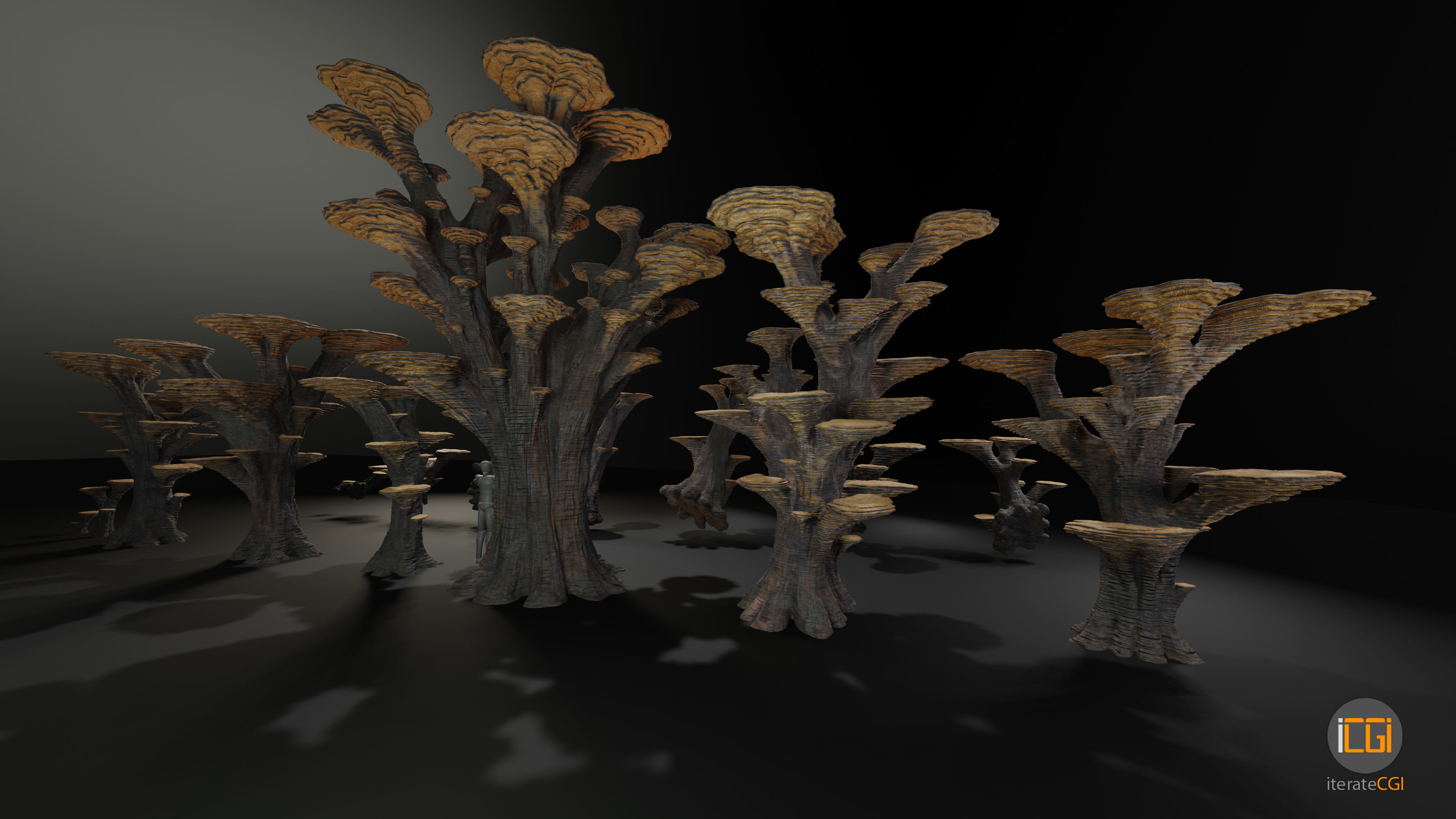 Alien Plant Mushroom Type 3 3D model_24