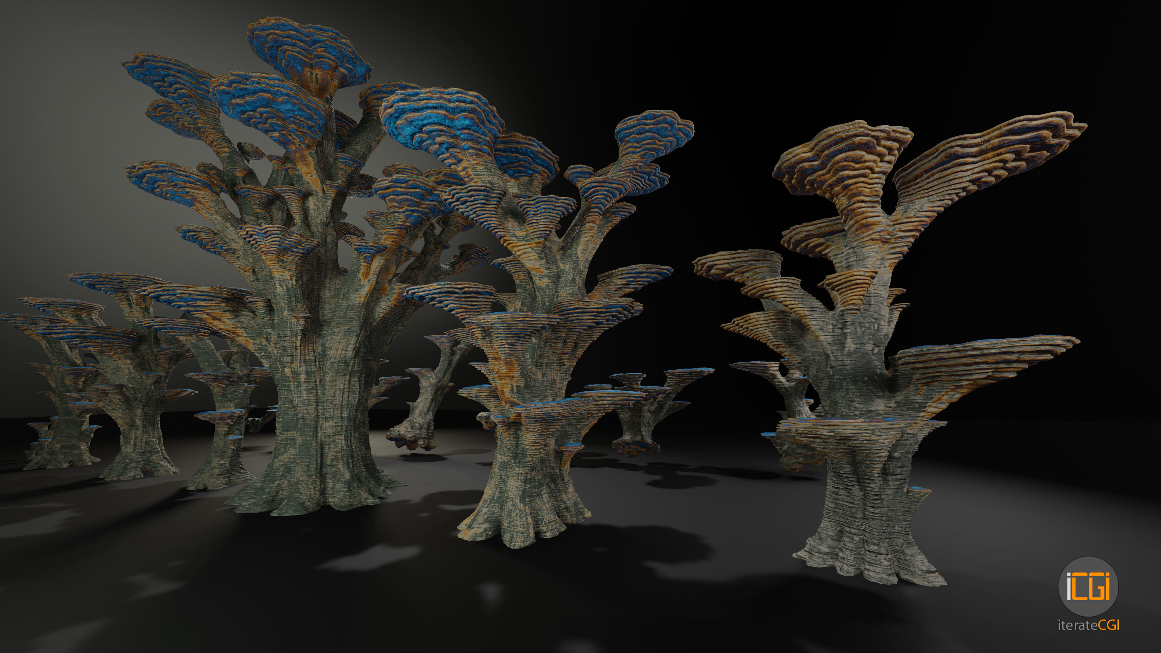 Alien Plant Mushroom Type 3 3D model_13