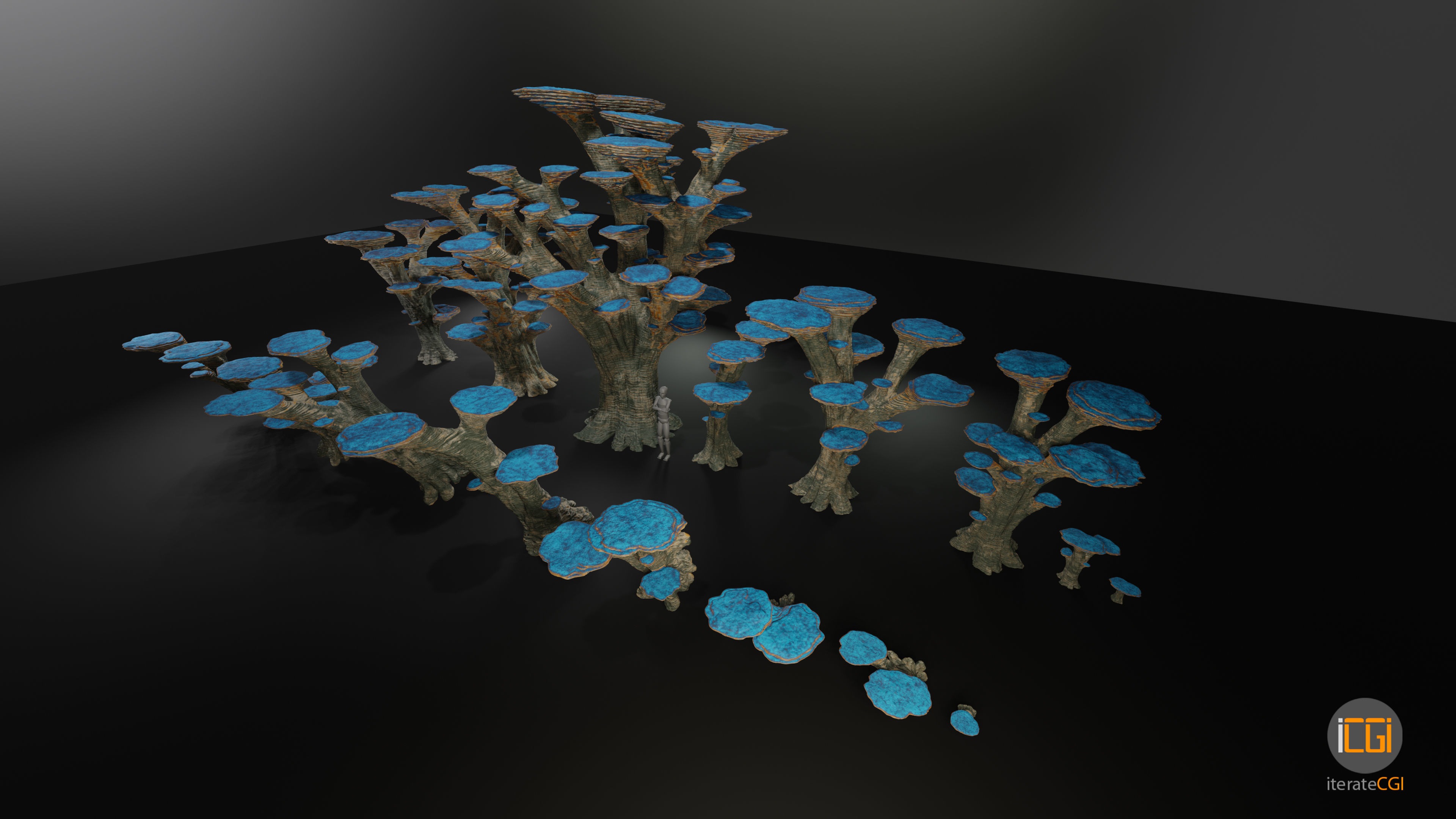 Alien Plant Mushroom Type 3 3D model_12