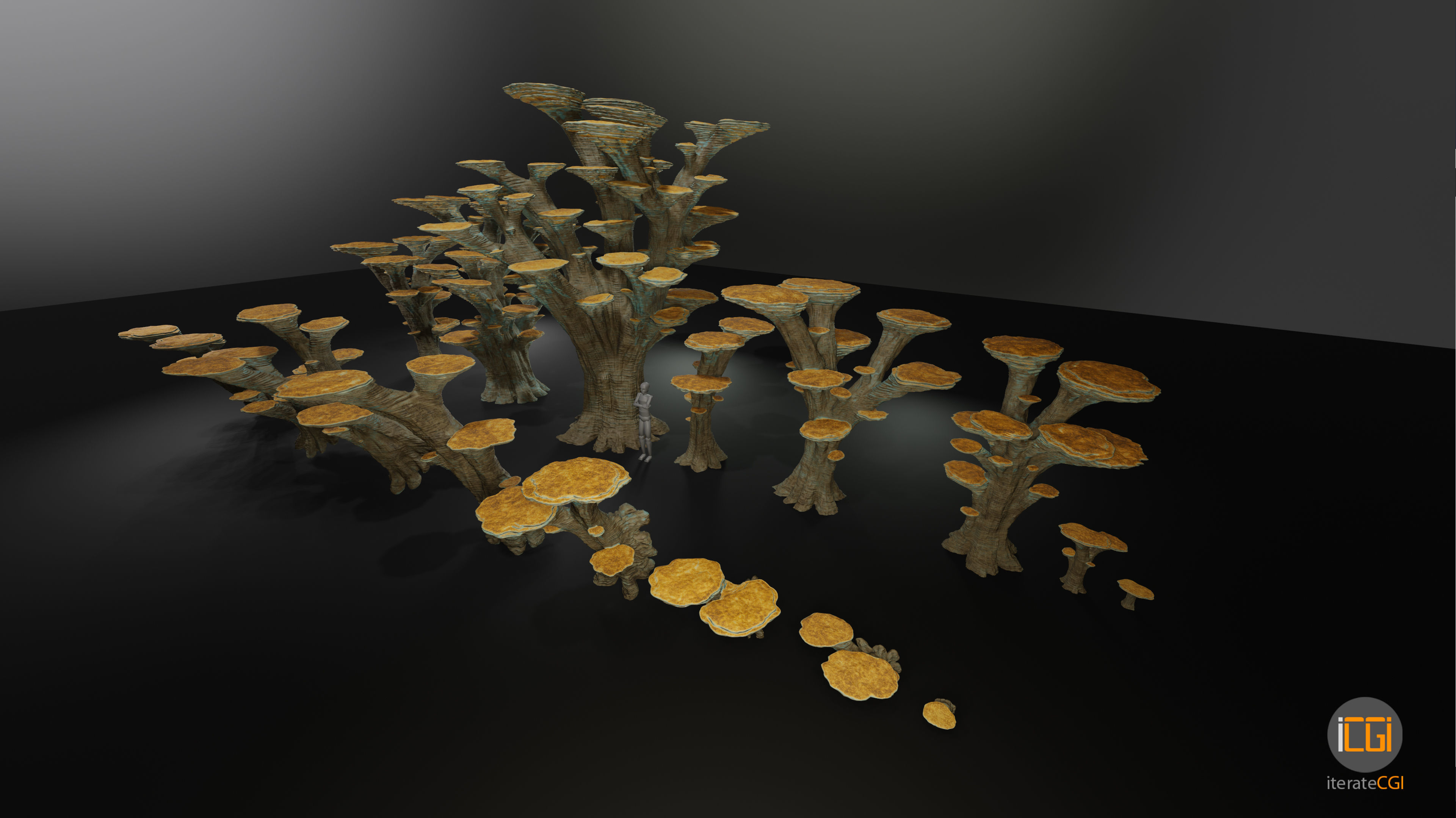 Alien Plant Mushroom Type 3 3D model_8