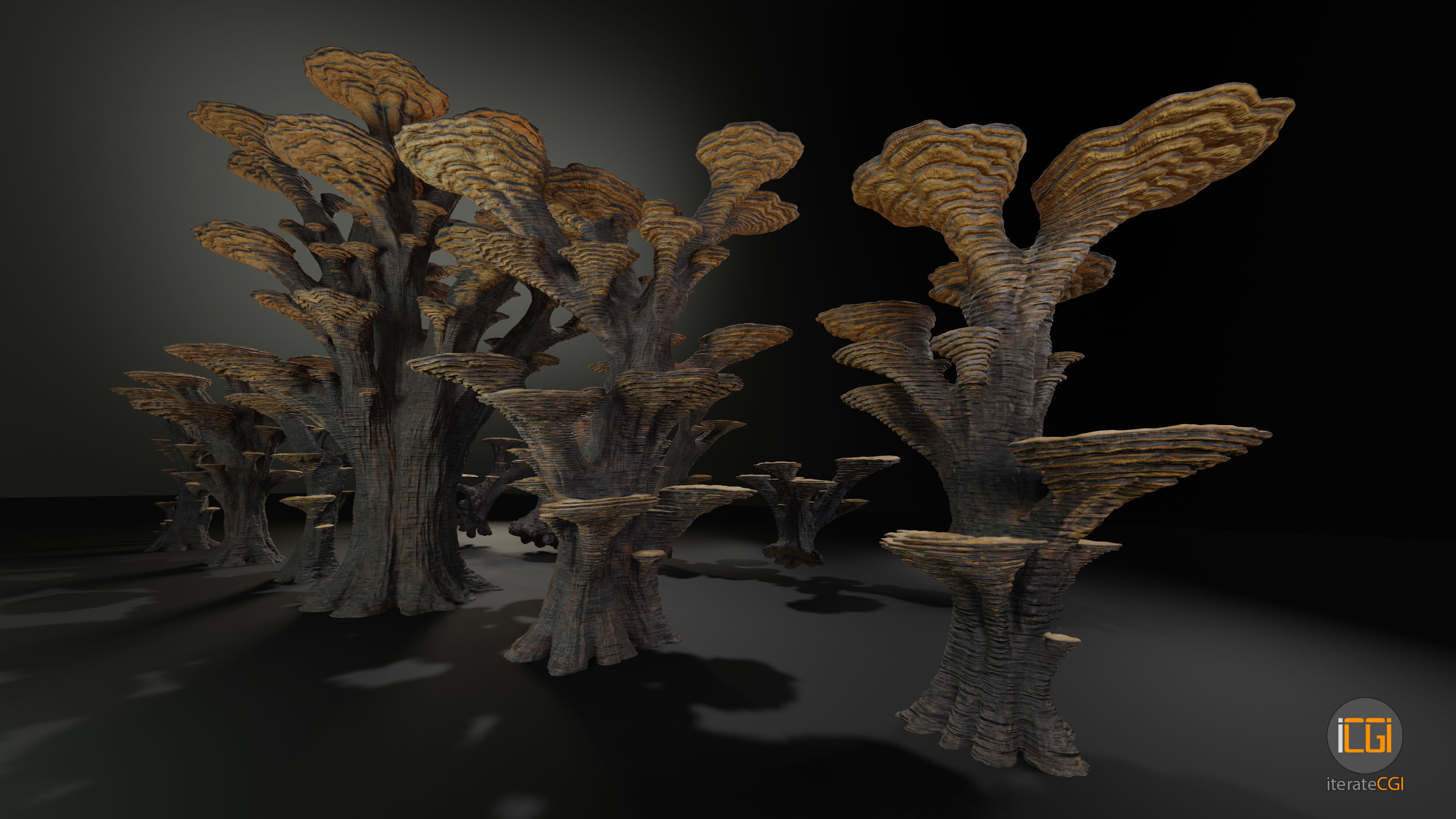 Alien Plant Mushroom Type 3 3D model_23