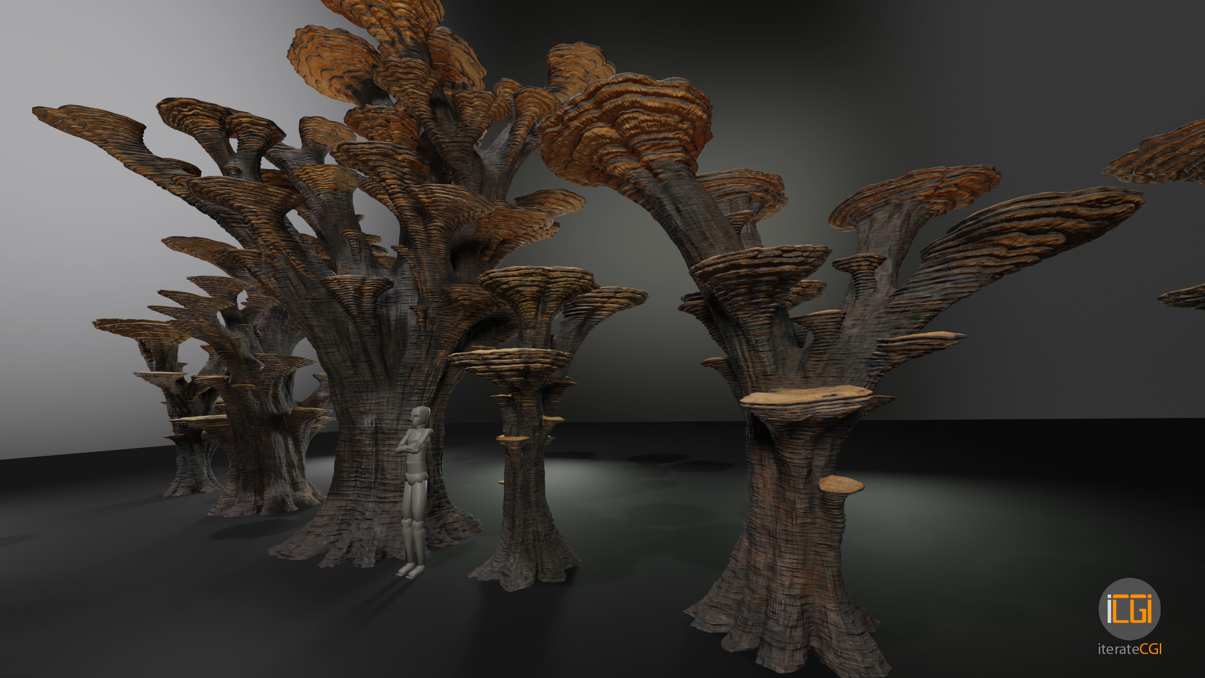 Alien Plant Mushroom Type 3 3D model_11