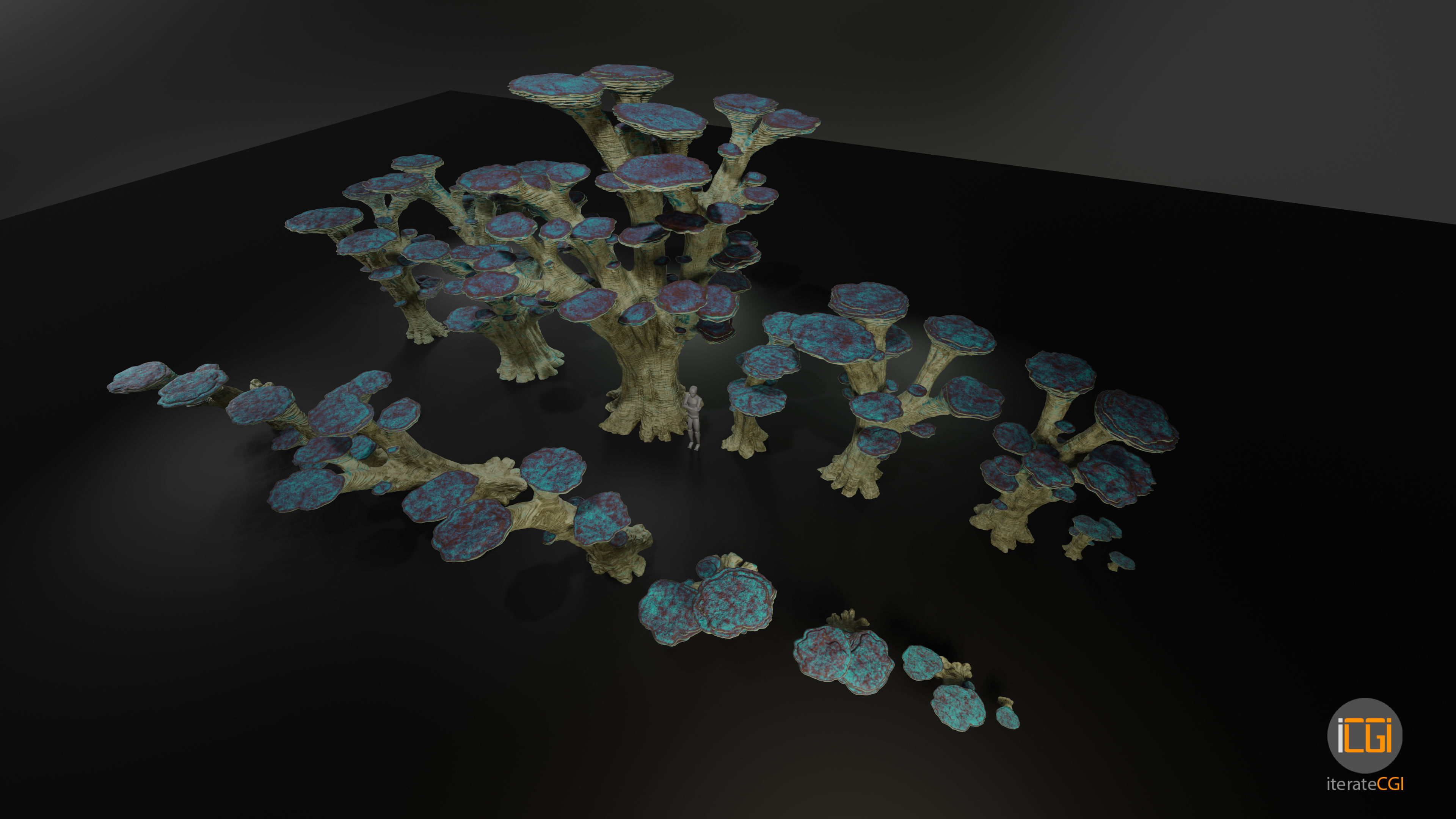 Alien Plant Mushroom Type 3 3D model_15