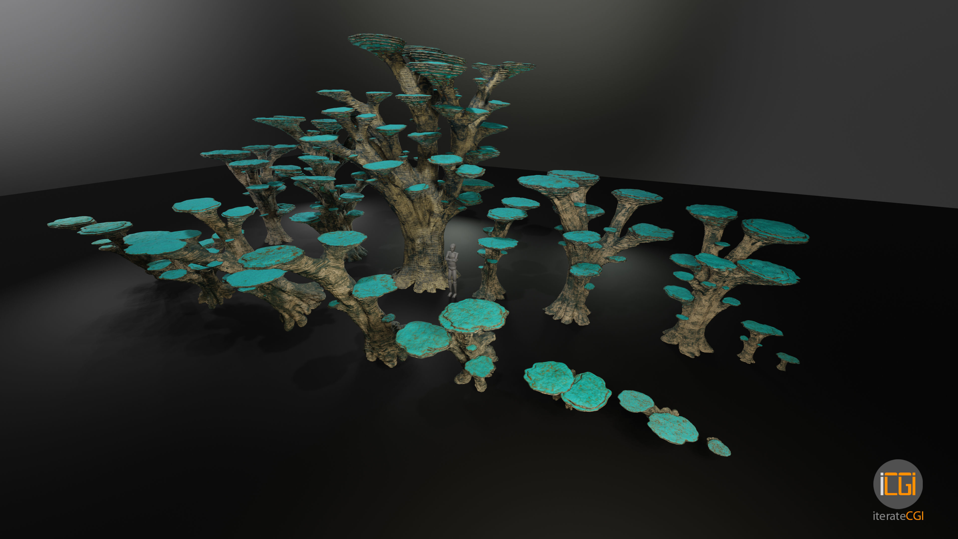 Alien Plant Mushroom Type 3 3D model_5
