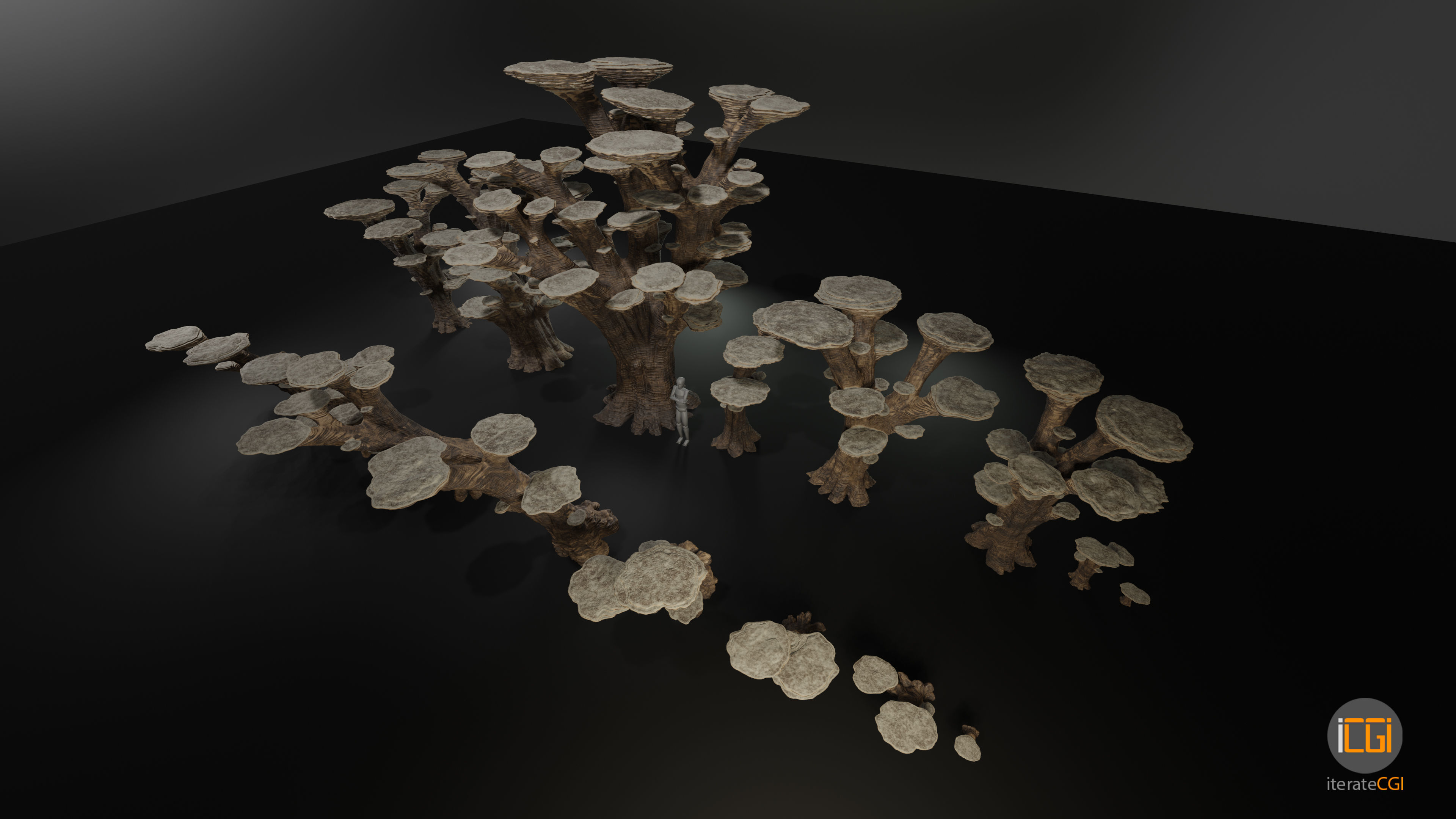 Alien Plant Mushroom Type 3 3D model_18