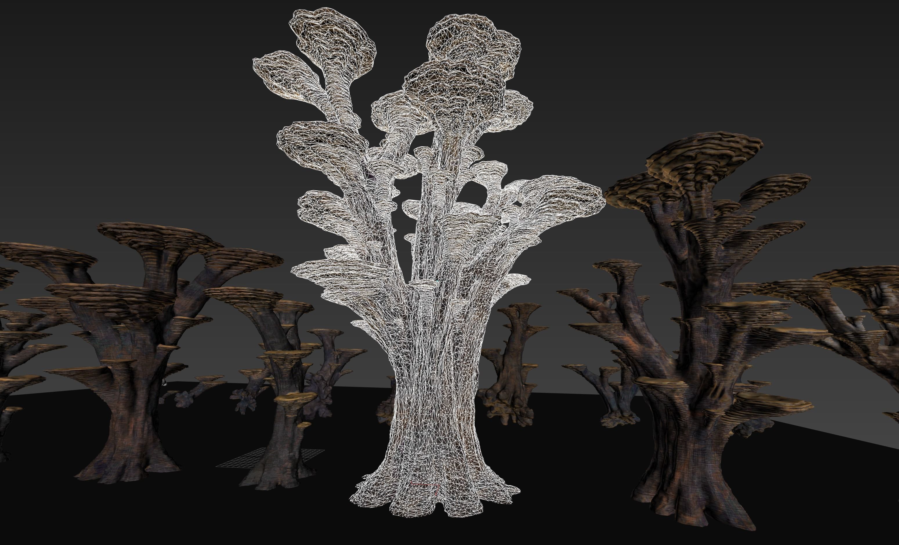 Alien Plant Mushroom Type 3 3D model_29