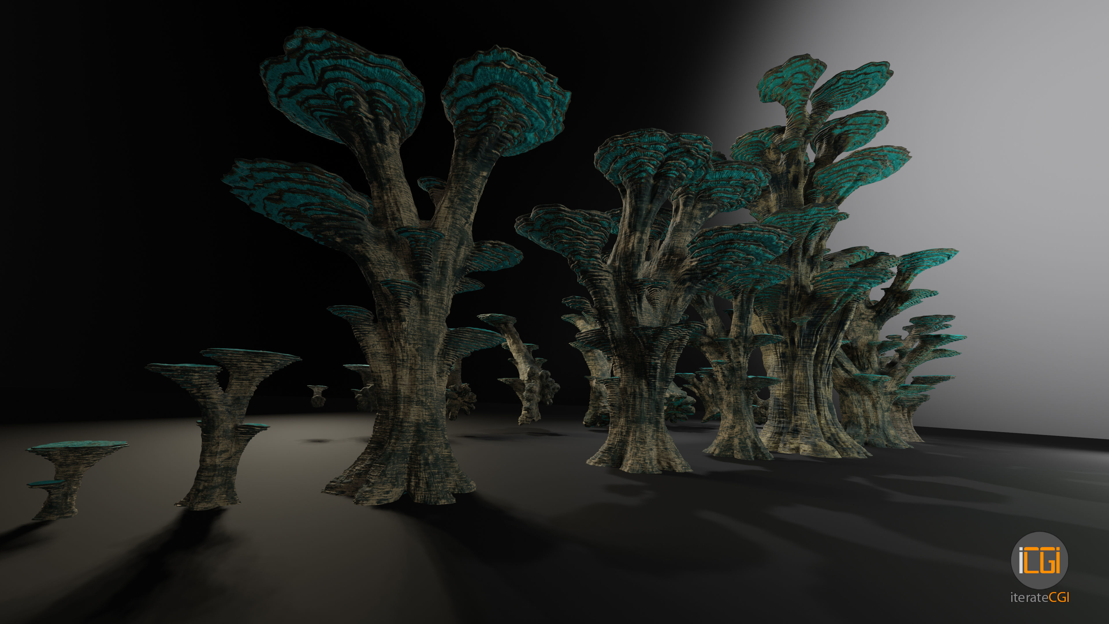 Alien Plant Mushroom Type 3 3D model_7