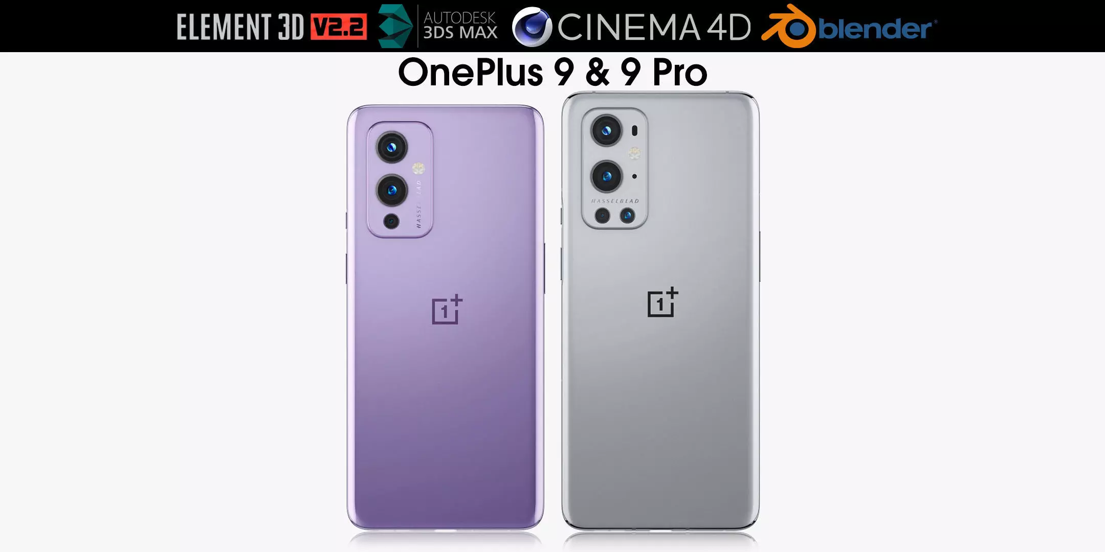 OnePlus 9 and 9 Pro 3D model