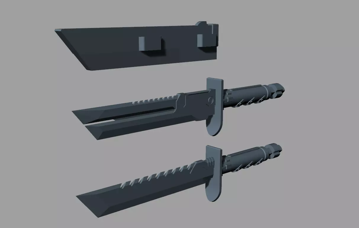Boba Fett vibroblade dagger from mythos 3d print model 3D print model