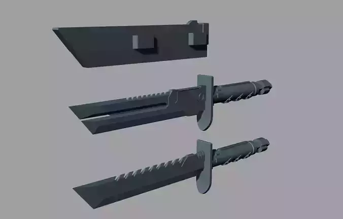Boba Fett  vibroblade dagger from  mythos 3d print model 3D print model