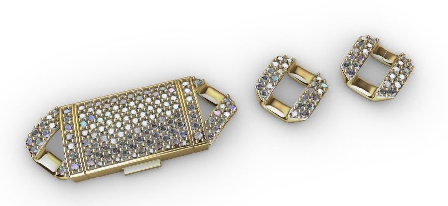 15 MM MIAMI CUBAN LINK CHAIN DIAMOND FOR BRACELET OR NECKLACE 3D print model_11