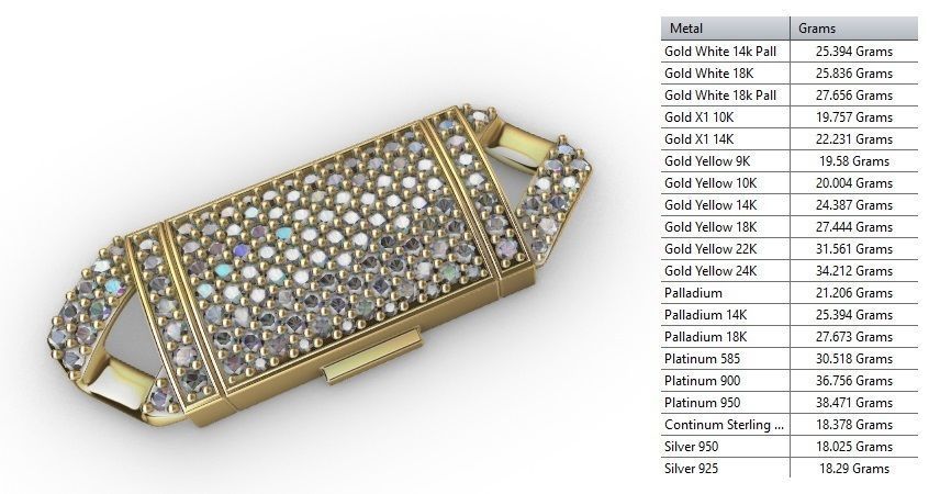 15 MM MIAMI CUBAN LINK CHAIN DIAMOND FOR BRACELET OR NECKLACE 3D print model_5