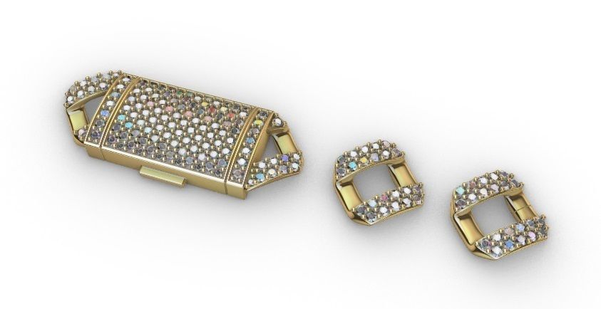 15 MM MIAMI CUBAN LINK CHAIN DIAMOND FOR BRACELET OR NECKLACE 3D print model_12