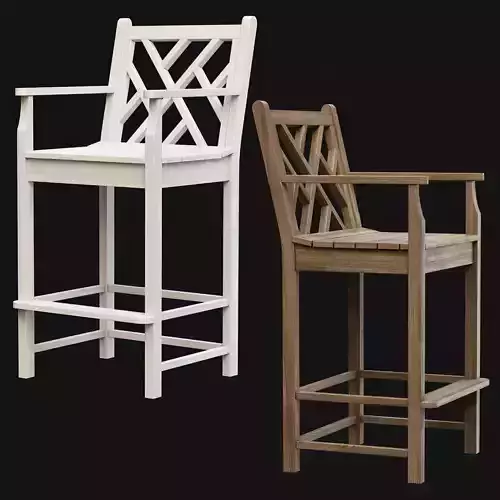 Chippendale Bar Stool 
