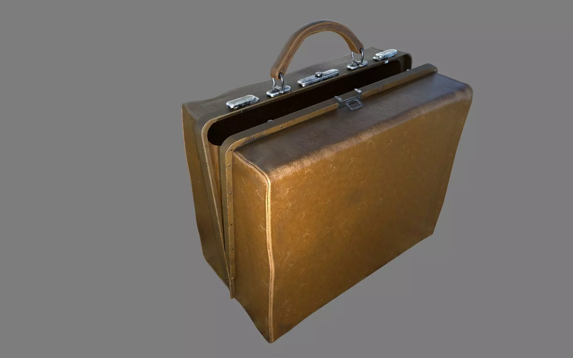 Doctor bag 19th century- PBR 3D model