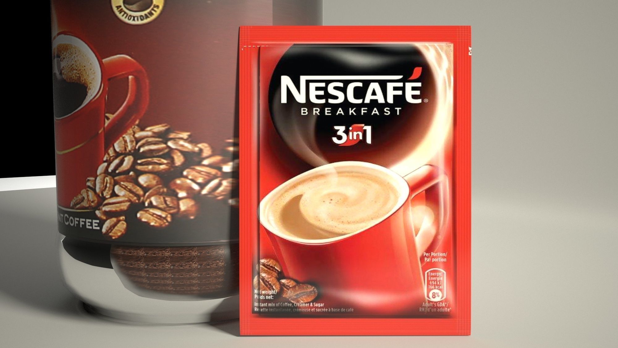 NESCAFE Product in Cinema 4D Low-poly 3D model_4