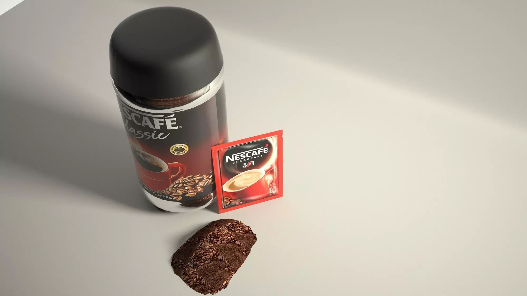 NESCAFE Product in Cinema 4D Low-poly 3D model_0