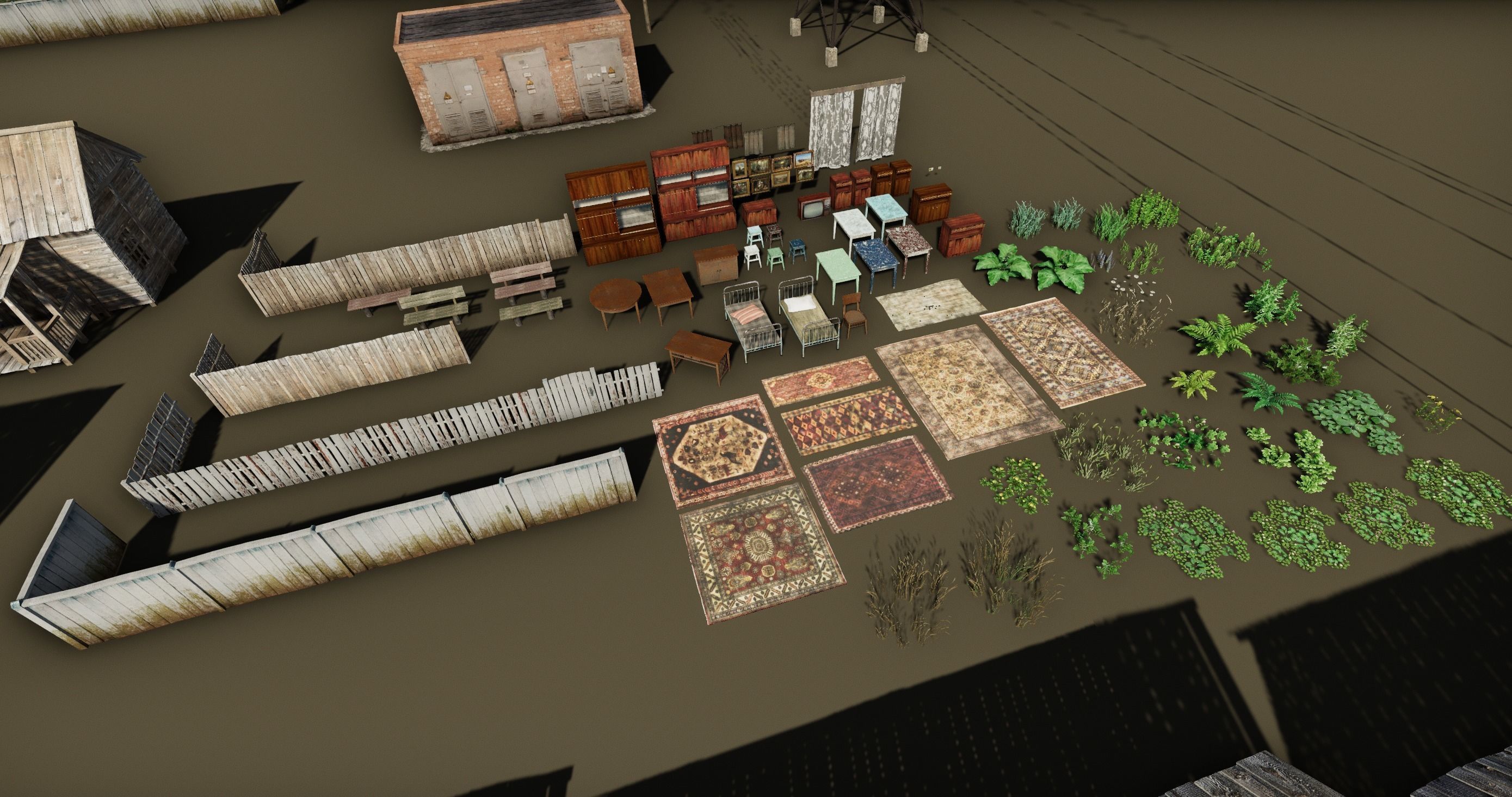 Rustic Environment For Unity Low-poly 3D model_8