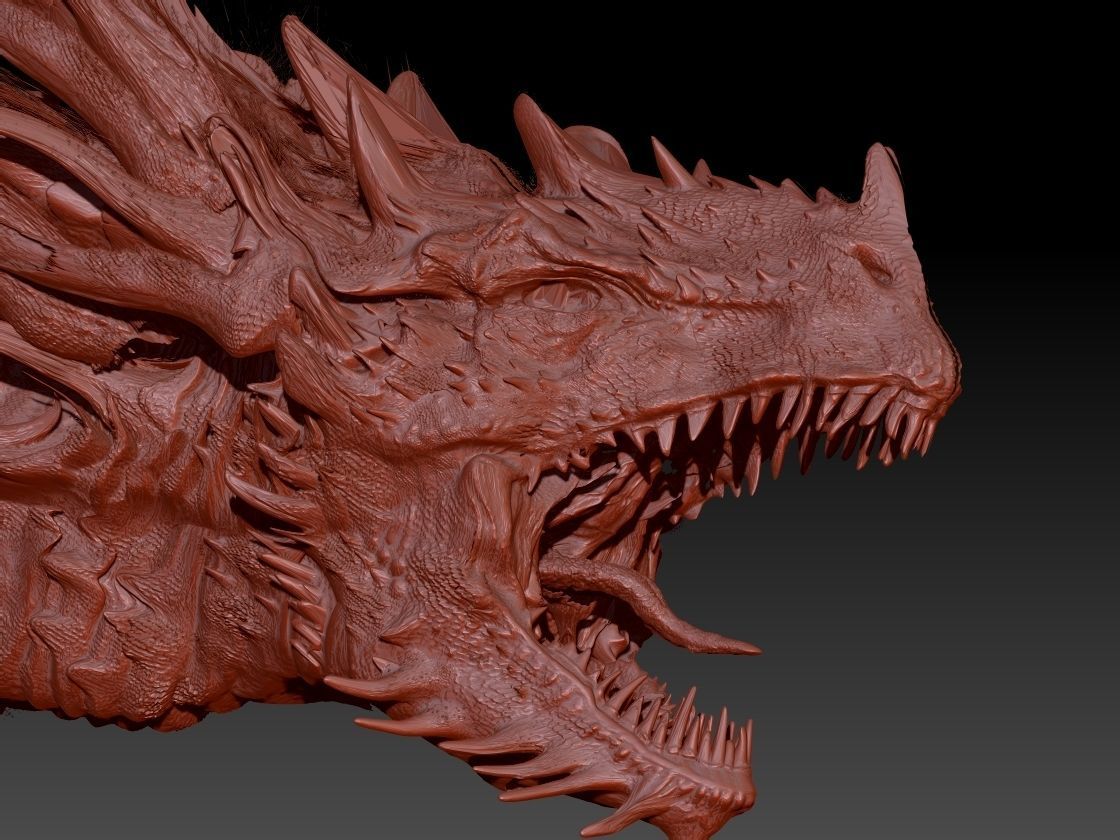 Dragon Head Brutal 3D model_1