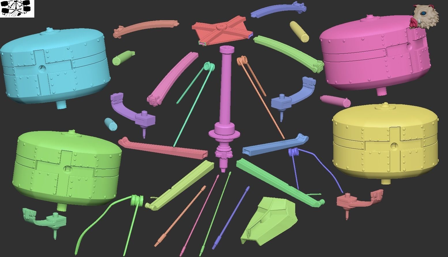 Pieck Titan - Shingeki no Kyojin 3D print model_5