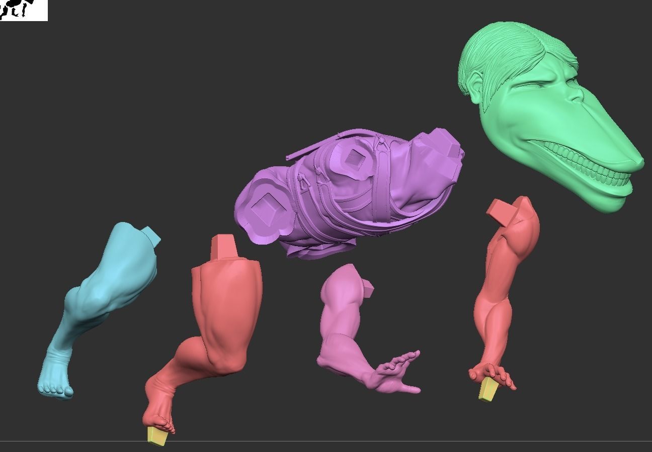 Pieck Titan - Shingeki no Kyojin 3D print model_6