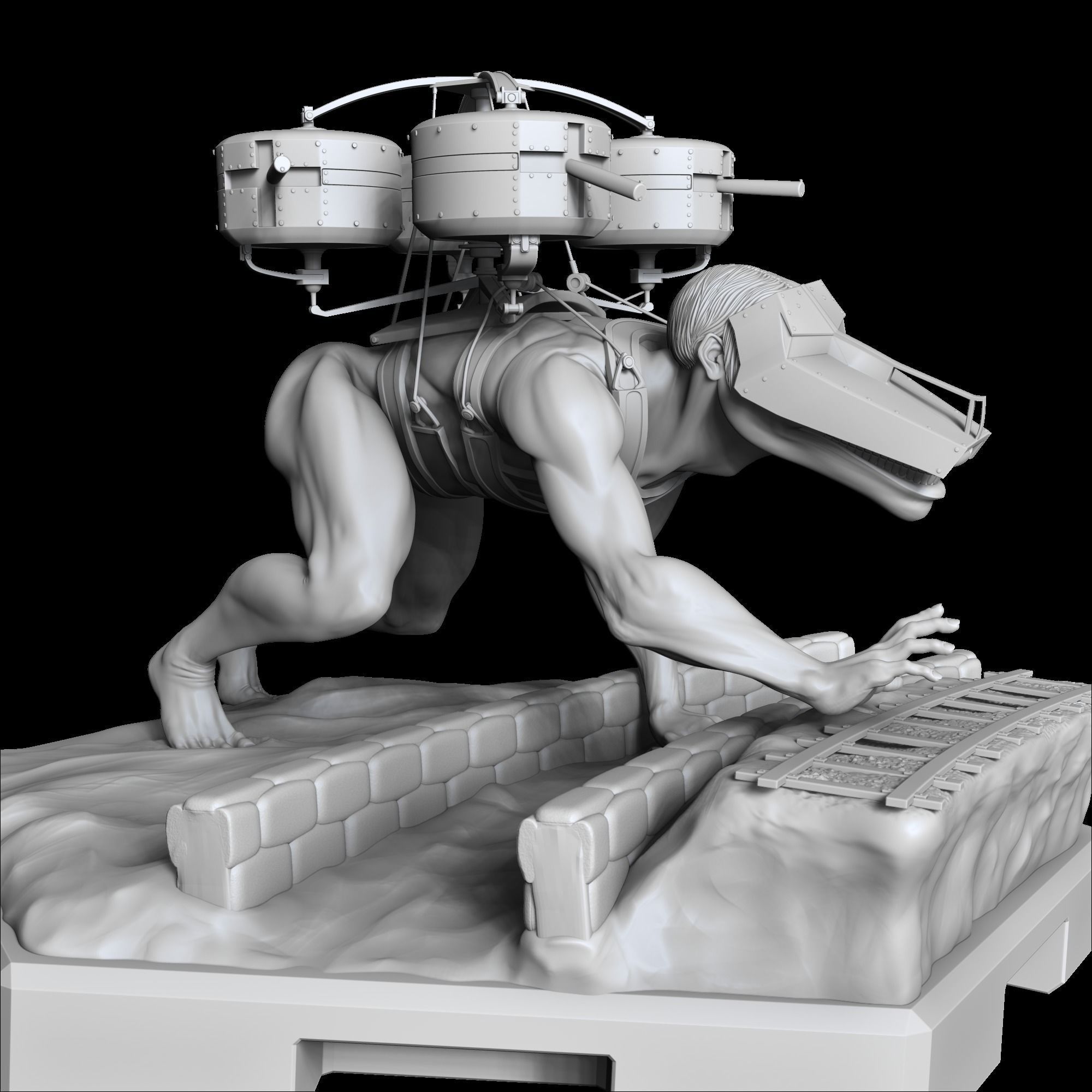 Pieck Titan - Shingeki no Kyojin 3D print model_4