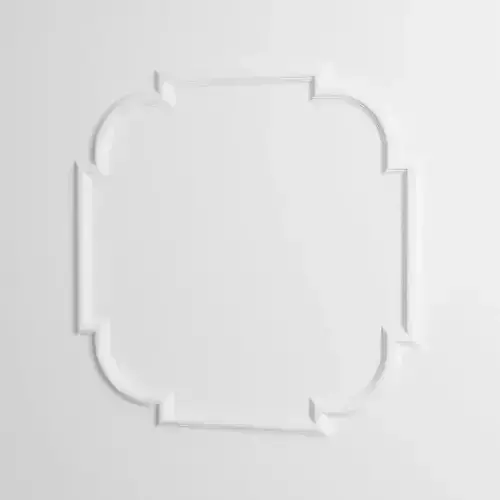 White Wall Molding Decor