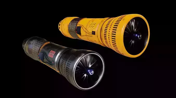 Turbine 3D models PBR materials 3D Model Collection