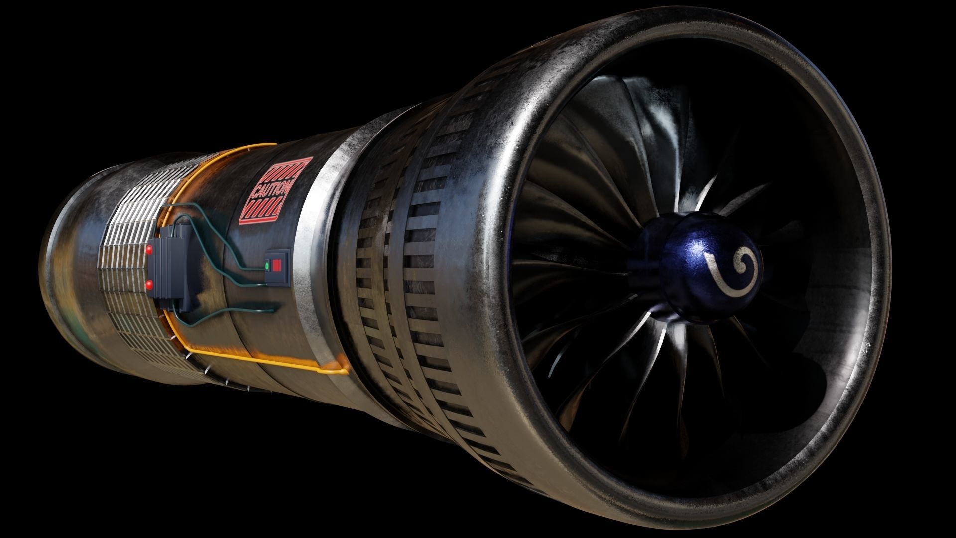 Turbine 3D models PBR materials 3D Model Collection_8