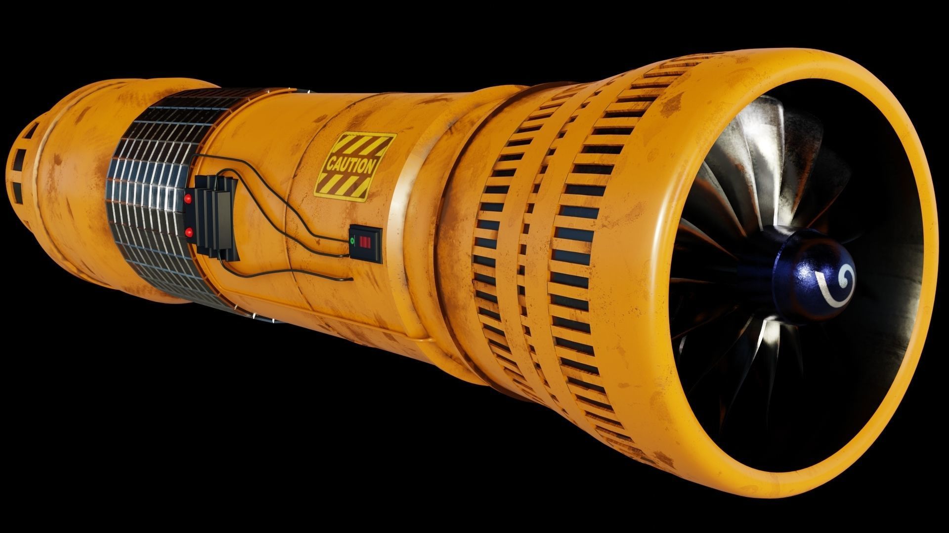 Turbine 3D models PBR materials 3D Model Collection_9