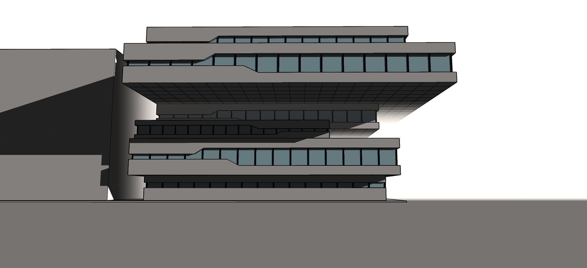 Zaha Hadid Dominion Tower Office Buildings  Low-poly 3D model_3