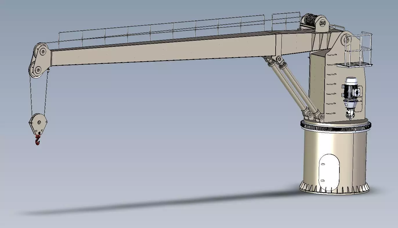 jib crane 3D model
