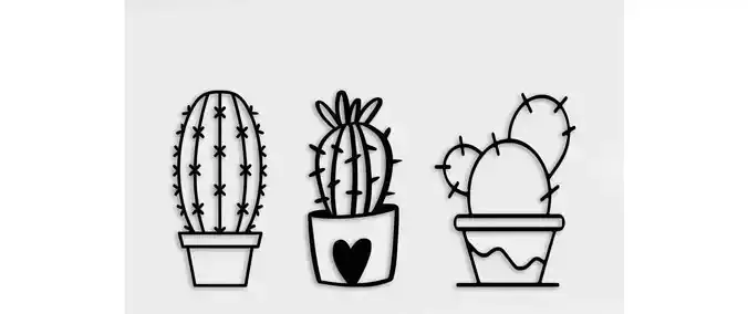 Cactus Wall Decoration 