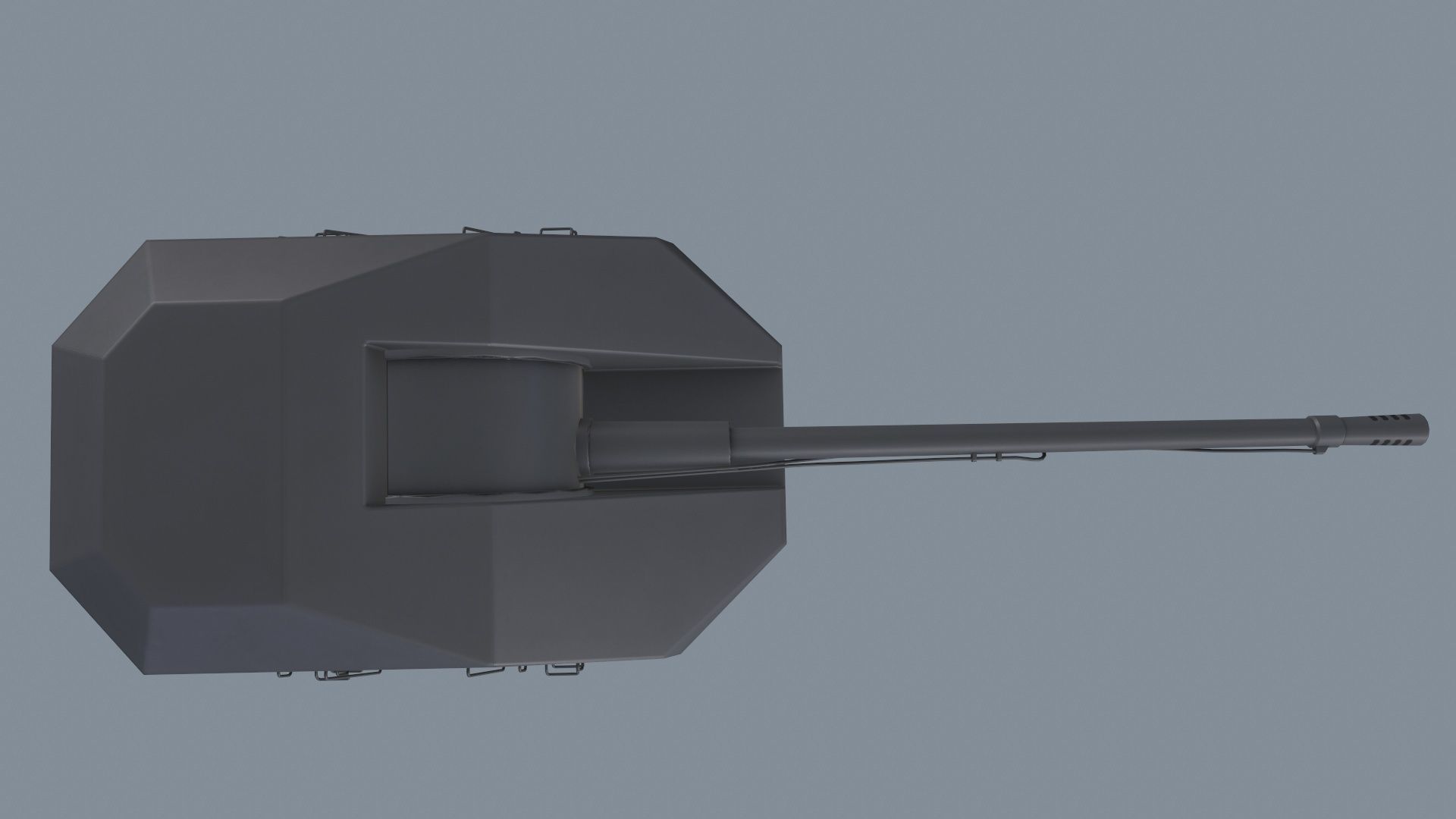 Ship Gun A-192M Low-poly 3D model_5