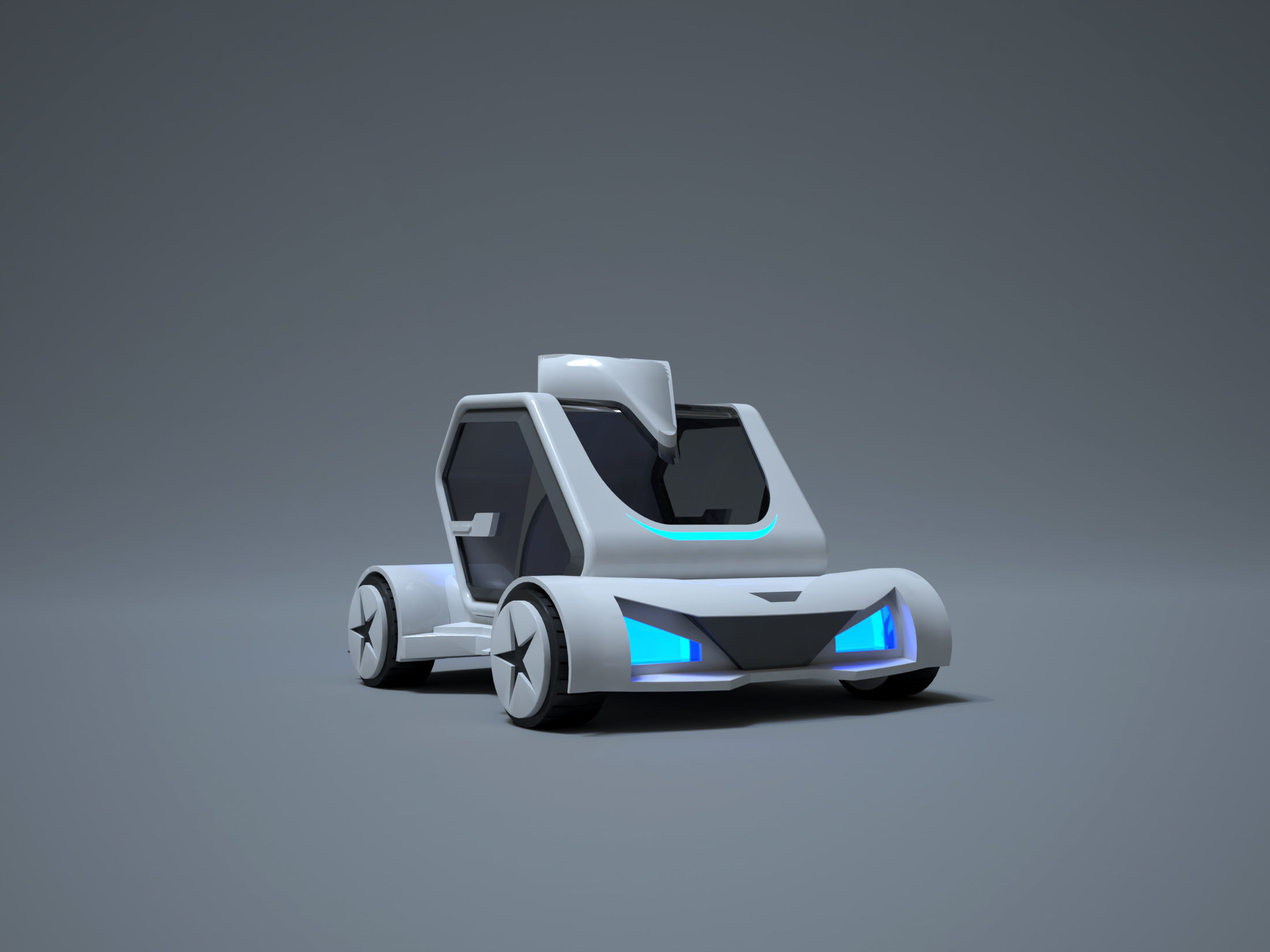 Flying Car 3D model_3