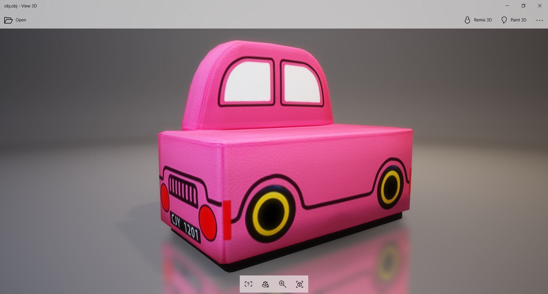 P180-Bed 03 Low-poly 3D model_5