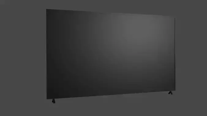 Simple Modern Television Low-poly 3D model
