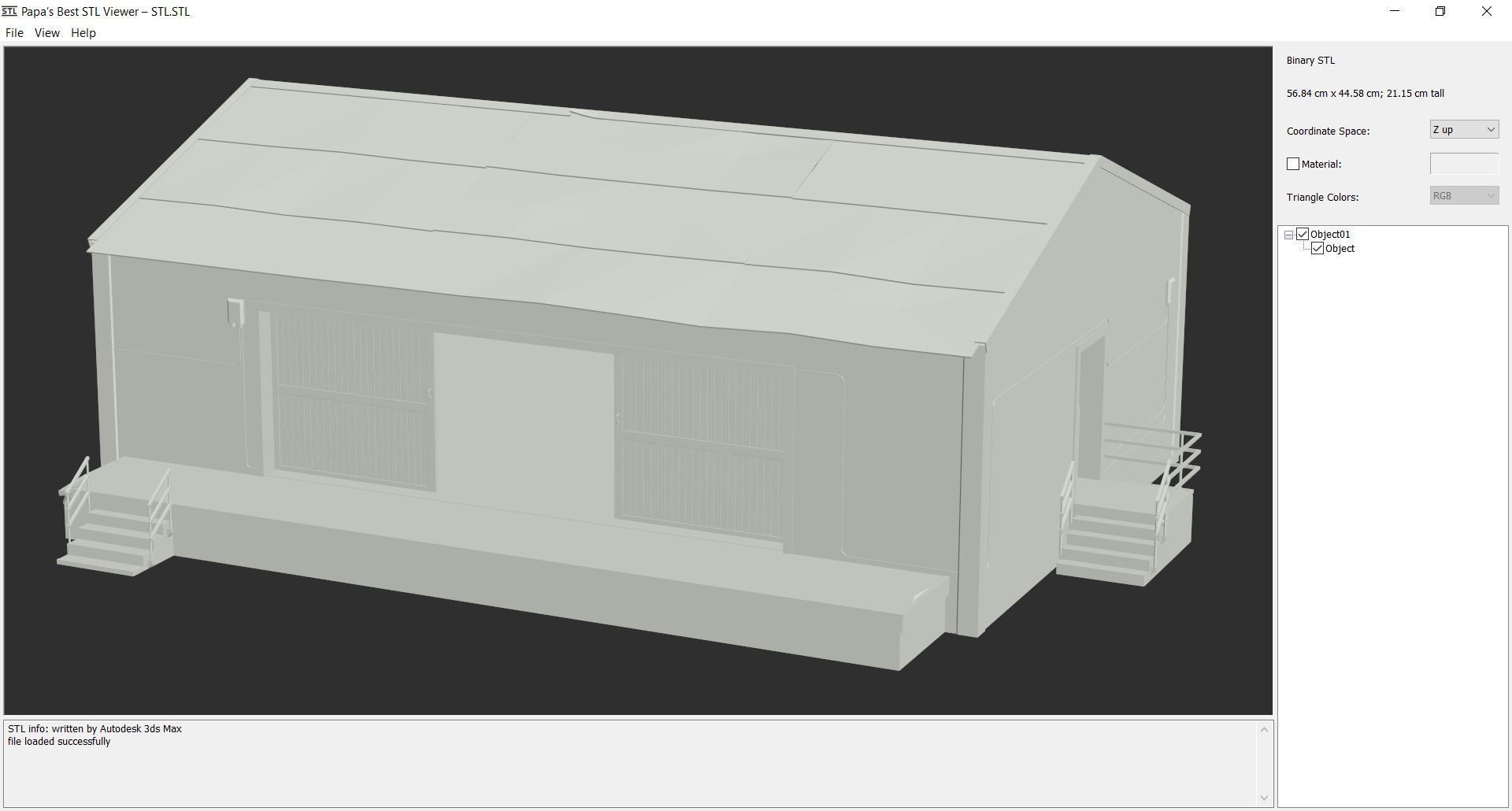 building 01 Low-poly 3D model_3