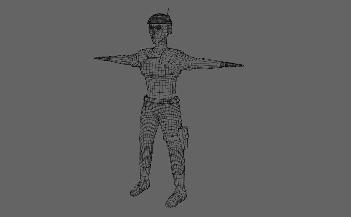 Soldier - Army - Soldado Low-poly 3D model_19