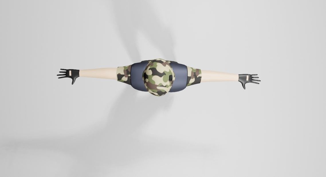 Soldier - Army - Soldado Low-poly 3D model_12